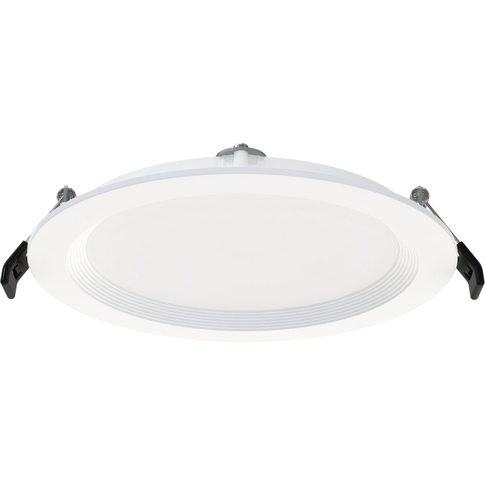 RAB 6 Inch Edge-Lit Wafer34 LED Recessed Downlight 13W CCT Selectable 2700K/3000K/3500K/4000K/5000K Triac Dimming White Baffle Trim (WFR34-6B)