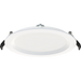 RAB 6 Inch Edge-Lit Wafer34 LED Recessed Downlight 13W CCT Selectable 2700K/3000K/3500K/4000K/5000K Triac Dimming White Baffle Trim (WFR34-6B)