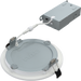 RAB 6 Inch Edge-Lit Wafer34 LED Recessed Downlight 13W CCT Selectable 2700K/3000K/3500K/4000K/5000K Triac Dimming White Baffle Trim (WFR34-6B)