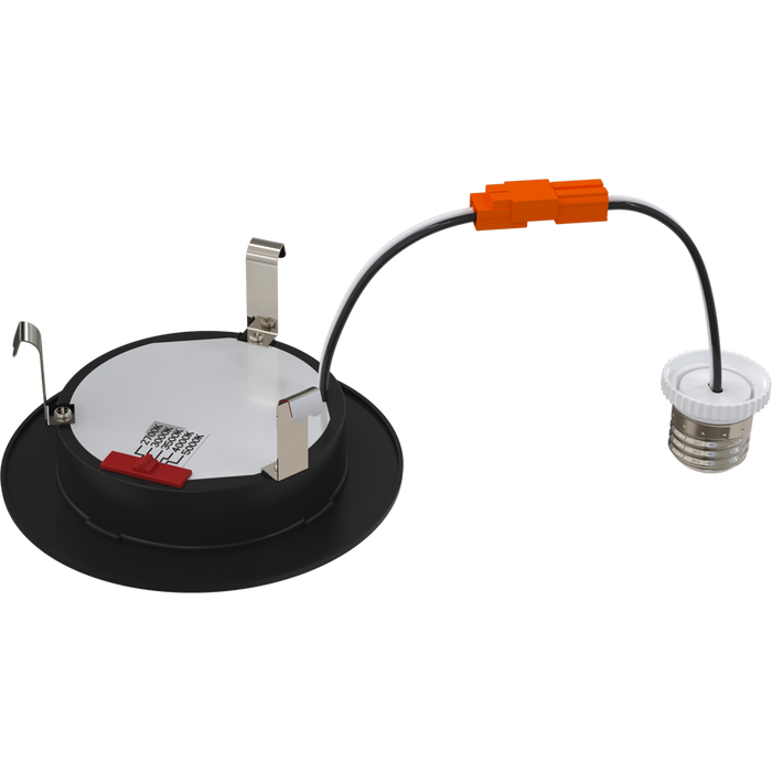 RAB 4 Inch LED Retrofit Downlight 8W 800Lm CCT Selectable 2700K/3000K/3500K/4000K/5000K 90 CRI 120V Triac/ELV Dimming Smooth Trim (WFRETRO34-4-B)