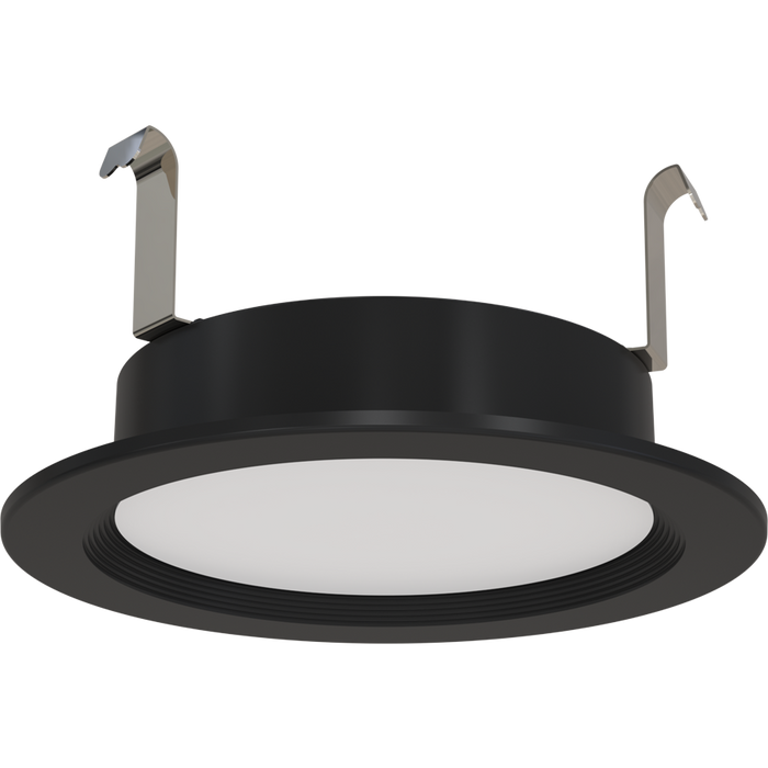 RAB 4 Inch LED Retrofit Downlight 8W 800Lm CCT Selectable 2700K/3000K/3500K/4000K/5000K 90 CRI 120V Triac/ELV Dimming Baffle Trim (WFRETRO34-4B-B)