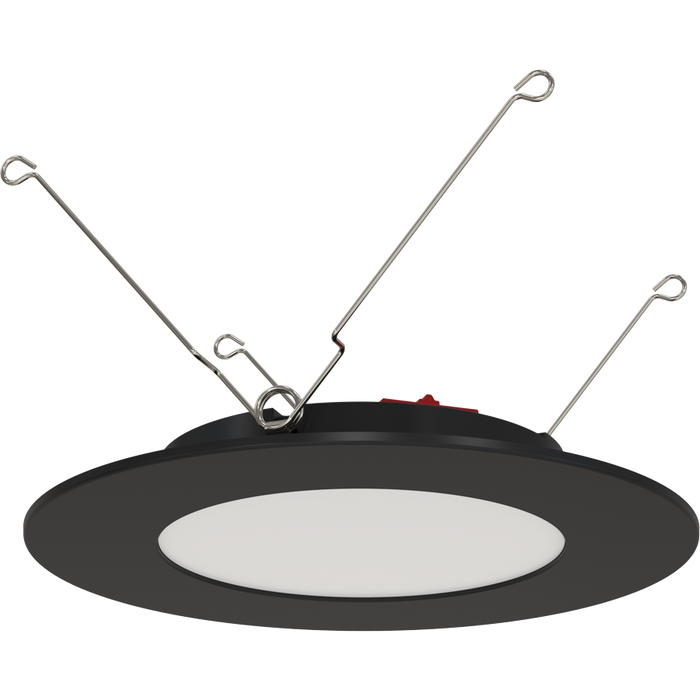 RAB 6 Inch LED Retrofit Downlight 11W 1100Lm CCT Selectable 2700K/3000K/3500K/4000K/5000K 90 CRI 120V Triac/ELV Dimming Smooth Trim (WFRETRO34-6-B)