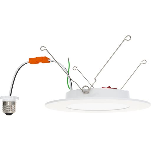 RAB 6 Inch LED Retrofit Downlight 11W 1100Lm CCT Selectable 2700K/3000K/3500K/4000K/5000K 90 CRI 120V Triac/ELV Dimming Smooth Trim (WFRETRO34-6)