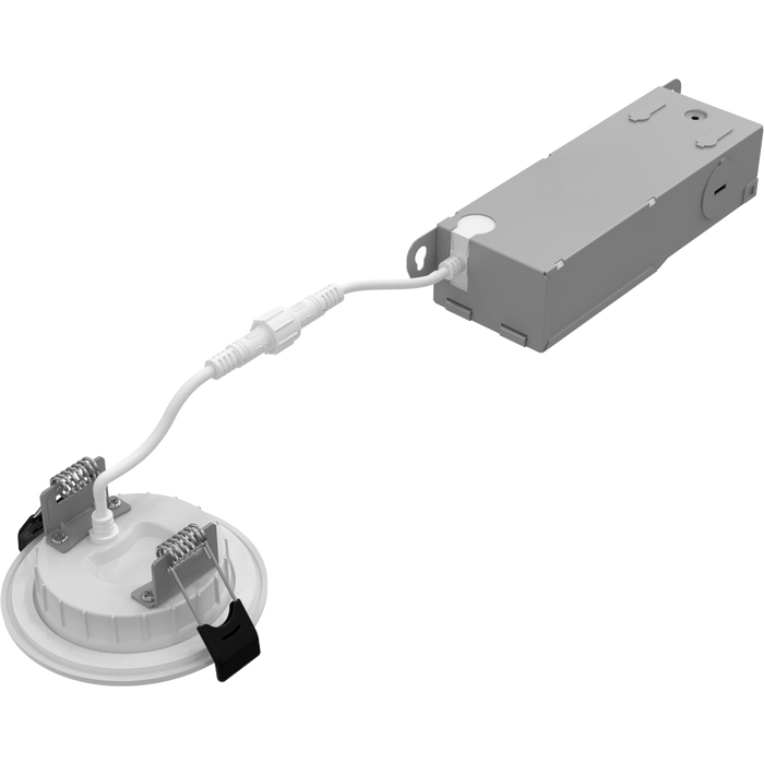 RAB 2 Inch Edge-Lit LED Round Wafer Wattage/CCT Selectable 10W/8W/6W 2700K/3000K/3500K/4000K/5000K 90 CRI 120V Triac Dimming White (WFRX-2)