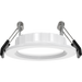 RAB 2 Inch LED Edge-Lit Wafer Wattage/CCT Selectable 10W/8W/6W 2700K/3000K/3500K/4000K/5000K 90 CRI 120V White Baffle Trim (WFRX-2B)