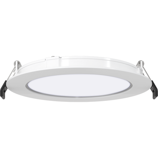 RAB 6 Inch Dim-To-Warm Edge-Lit Wafer Downlight Round Wattage/CCT Selectable 13W/11W/9W D2W/2700K/3000K/3500K/4000K/5000K 120V With Nightlight [5.5W/2000K] (WFRX-6R/NL)