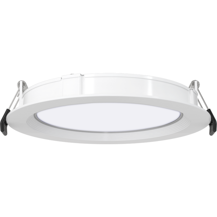 RAB 6 Inch Dim-To-Warm Edge-Lit Wafer Downlight Round Wattage/CCT Selectable 13W/11W/9W D2W/2700K/3000K/3500K/4000K/5000K 120V With Nightlight [5.5W/2000K] (WFRX-6RB/NL)
