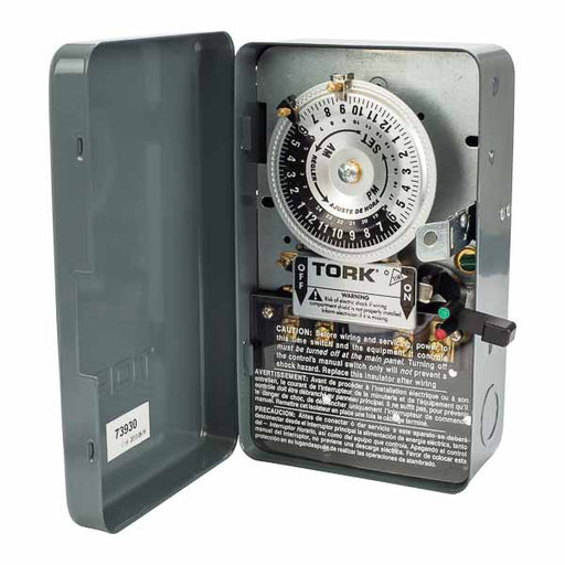 Tork 208-250V Double Pull Single Throw 40A Water Heater Timer (WH2B)