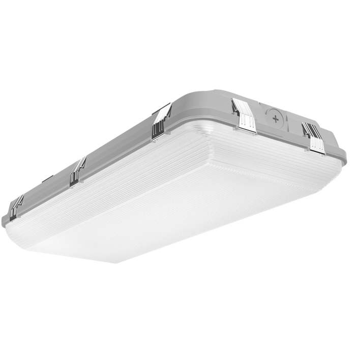RAB Whale 2 Foot Linear Washdown Light Wattage/CCT Selectable 90W/75W/60W 3500K/4000K/5000K 120-277V 0-10V Dimming Microwave Occupancy Sensor Gray (WHALE2/MVS)