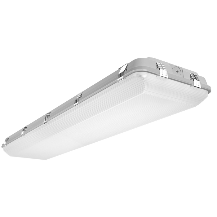 RAB Whale 4 Foot Linear Washdown Light Wattage/CCT Selectable 265W/225W/145W 3500K/4000K/5000K 120-277V 0-10V Dimming High Power Gray (WHALE4H)