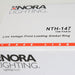 Nora White Front Loading Gimbal Ring For 75W PAR30 H-STYLE