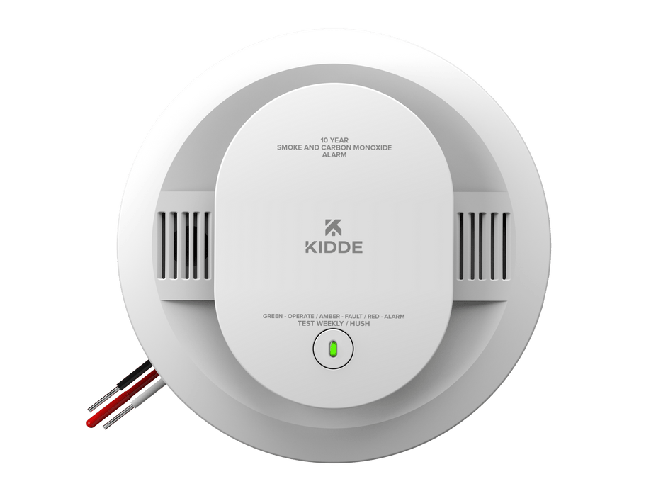 Kidde 30CUA10 Combination Smoke And Carbon Monoxide Alarm Hardwired With 10-Year Sealed Battery Backup (21031544)