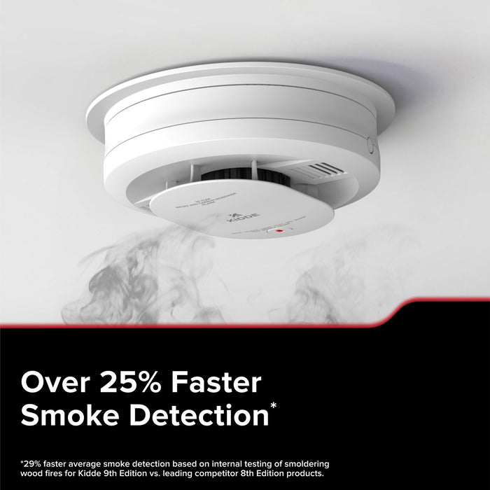Kidde 20SAR-W Smart Wi-Fi Smoke Alarm Hardwired With [2] AA Backup Battery And Voice Alerts (21033278)