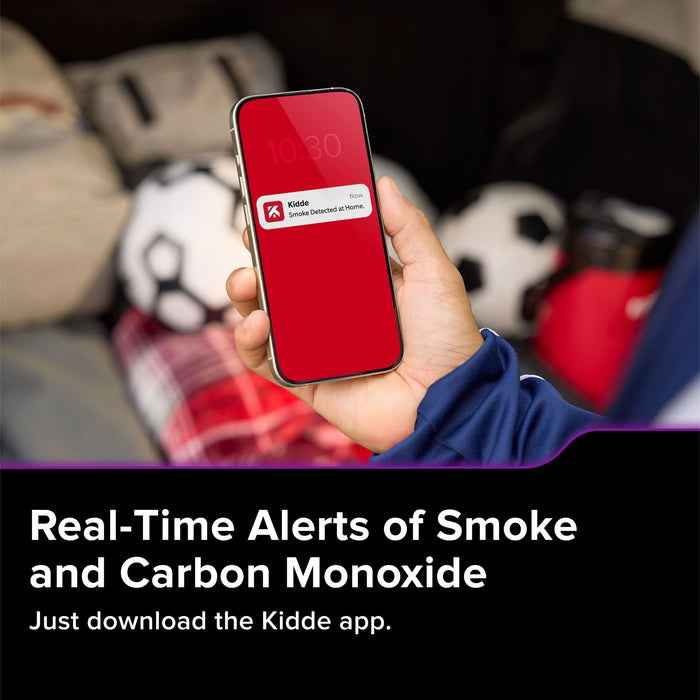 Kidde 30CUAR-W Smart Combination Smoke And Carbon Monoxide Alarm Hardwired With [2] AA Battery Backup (21033277)