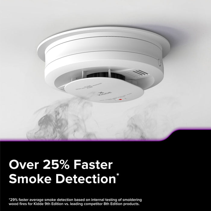 Kidde 30CUAR-W Smart Combination Smoke And Carbon Monoxide Alarm Hardwired With [2] AA Battery Backup (21033277)