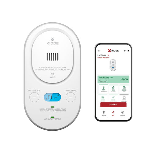 Kidde COPDLQW Smart Plug-In Carbon Monoxide Alarm With Indoor Air Quality Monitor With [2] AA Battery Backup (21033783)