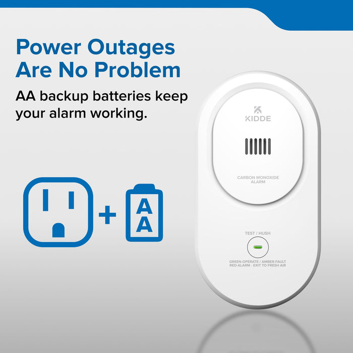 Kidde COP Plug-In Carbon Monoxide Alarm With [2] AA Battery Backup (21033777)