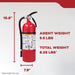 Kidde FX340GW Garage Fire Extinguisher UL Rated 3-A:40-B:C Single Use With Wall Hook (21005766P)