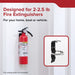 Kidde 896698R Metal Single Strap Mounting Bracket For Disposable 2.5 Pound Fire Extinguisher Fits Kidde Models 5-B:C / 10-B:C / 1-A:10-B:C (420118)