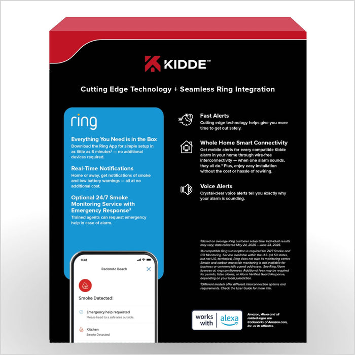 Kidde COPDLQW Smart Plug-In Carbon Monoxide Alarm With Indoor Air Quality Monitor With [2] AA Battery Backup (21033783)