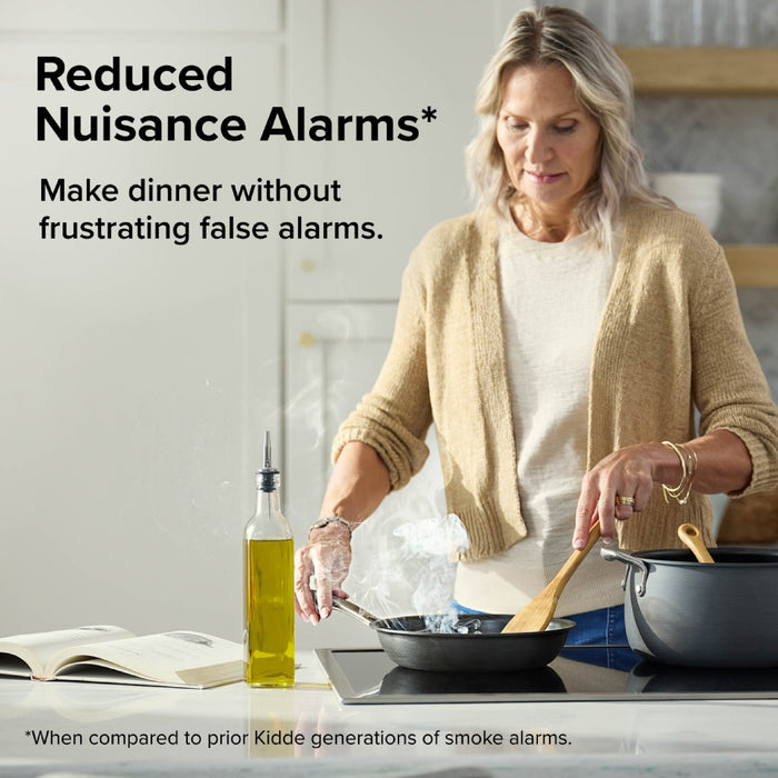 Kidde RGSDR-RW Smart Smoke Alarm With Ring App Alerts [2] AA Battery Backup (21033911)