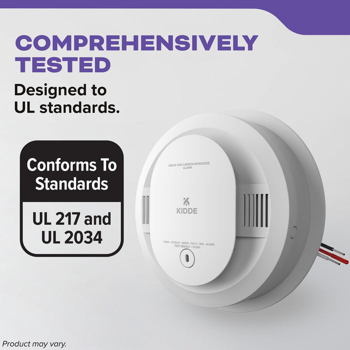Kidde 30CUAR-VRF Wire-Free Interconnect Smoke And Carbon Monoxide Alarm Hardwired With [2] AA Battery Backup (21033919)