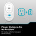 Kidde COPDLQW Smart Plug-In Carbon Monoxide Alarm With Indoor Air Quality Monitor With [2] AA Battery Backup (21033783)
