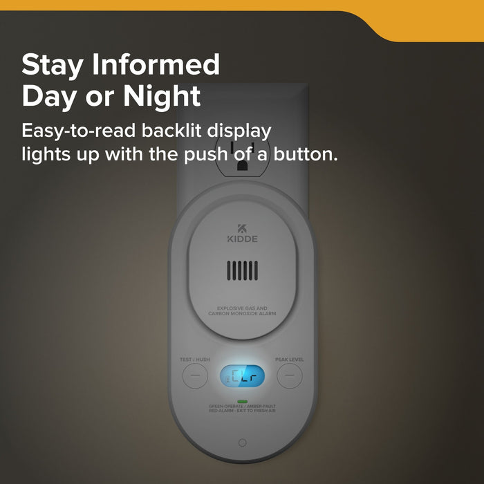 Kidde COPDLG Plug-In Explosive Gas And Carbon Monoxide Alarm With [2] AA Battery Backup (21033781)