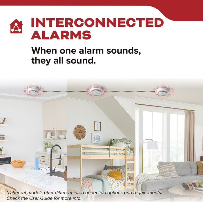 Kidde 20SA10-V Smoke Alarm Hardwired With 10-Year Sealed Battery Backup (21033154)