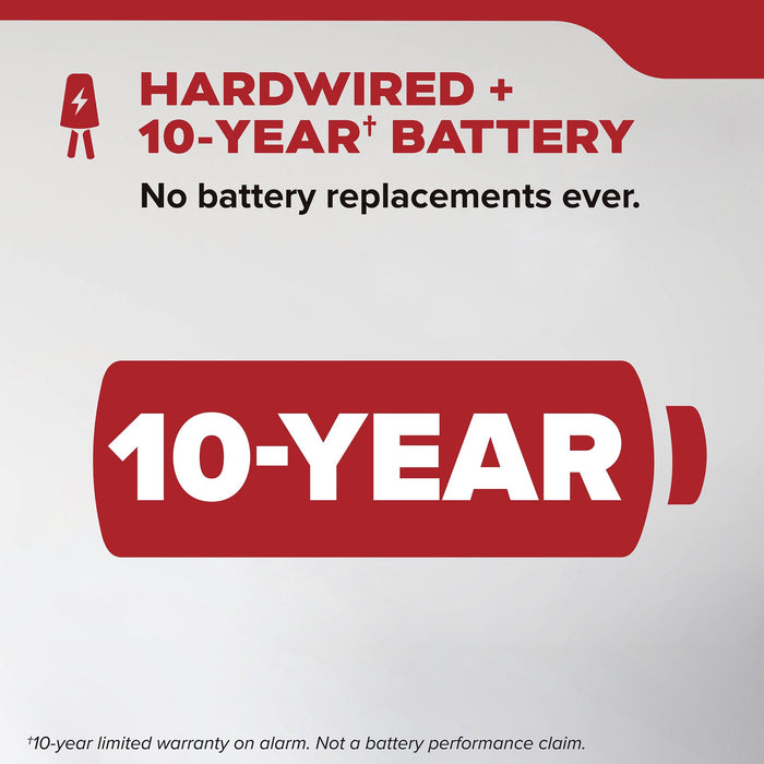 Kidde 20SA10-V Smoke Alarm Hardwired With 10-Year Sealed Battery Backup (21033154)