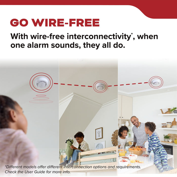 Kidde 20SAR-VRF Wire-Free Interconnect Smoke Alarm Hardwired with [2] AA Battery Backup (21033921)