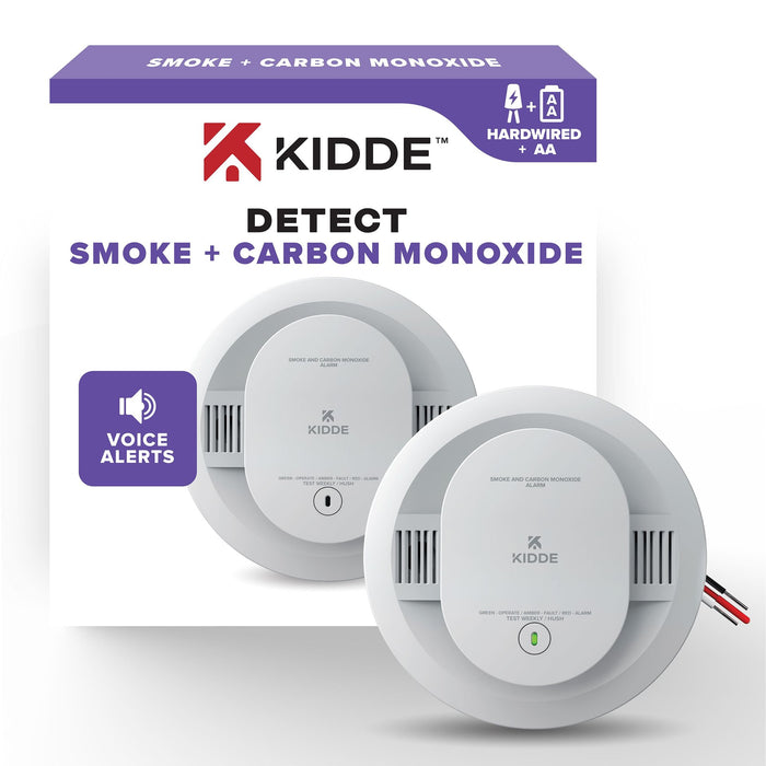 Kidde 30CUAR-V Combination Smoke And Carbon Monoxide Alarm Hardwired With [2] AA Battery Backup (21032781)