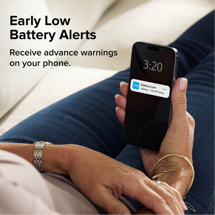 Kidde RGSDR-RW Smart Smoke Alarm With Ring App Alerts [2] AA Battery Backup (21033911)