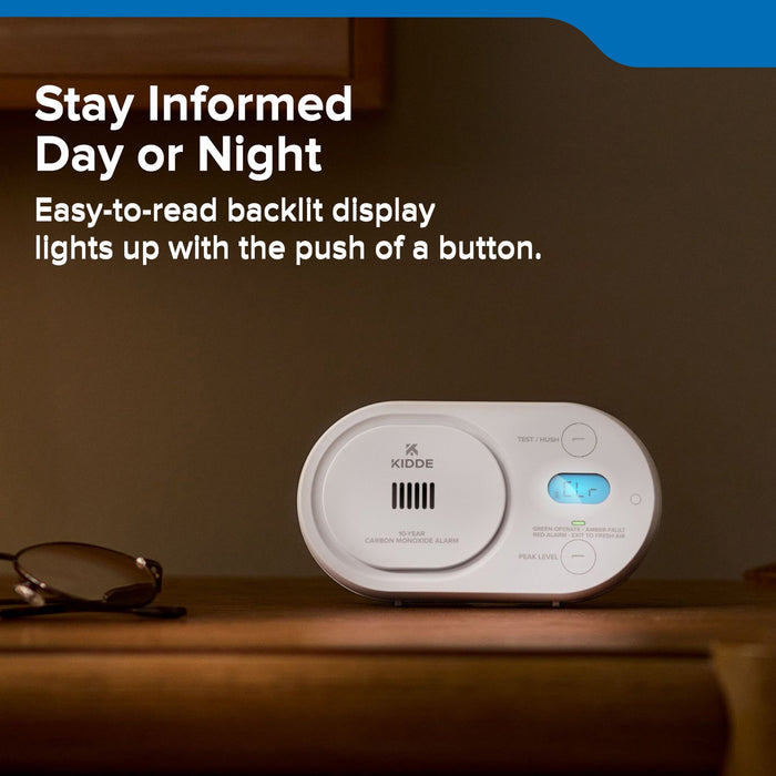 Kidde COBDL10 Carbon Monoxide Alarm With 10-Year Never-Replace Battery (21033780)