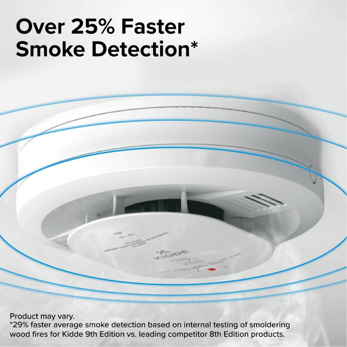 Kidde RGCUDR-RW Smart Combination Smoke And Carbon Monoxide Alarm With Ring App Alerts [2] AA Battery Backup (21033910)