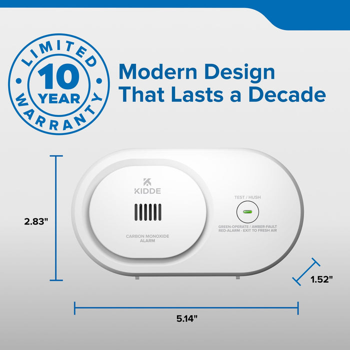 Kidde COB Carbon Monoxide Alarm With [2] AA Batteries (21033768)