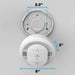 Kidde RGCUDR-RW Smart Combination Smoke And Carbon Monoxide Alarm With Ring App Alerts [2] AA Battery Backup (21033910)