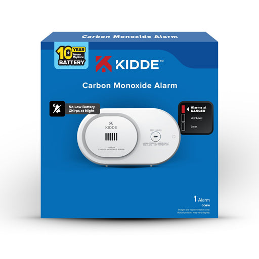 Kidde COB10 Carbon Monoxide Alarm With 10-Year Never-Replace Battery (21033775)
