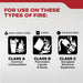 Kidde FX340GW Garage Fire Extinguisher UL Rated 3-A:40-B:C Single Use With Wall Hook (21005766P)