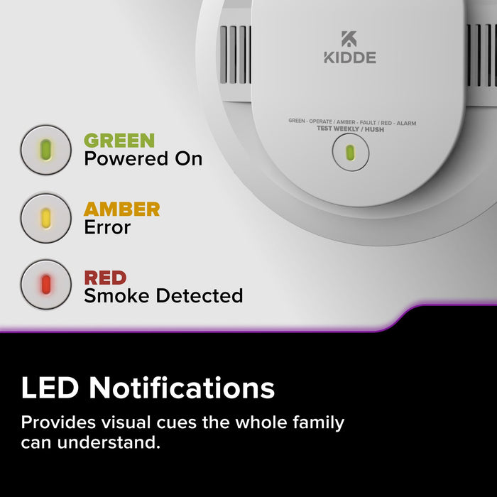Kidde 30CUAR-W Smart Combination Smoke And Carbon Monoxide Alarm Hardwired With [2] AA Battery Backup (21033277)