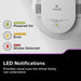 Kidde 30CUAR-W Smart Combination Smoke And Carbon Monoxide Alarm Hardwired With [2] AA Battery Backup (21033277)