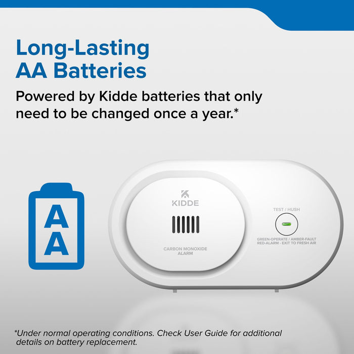 Kidde COB Carbon Monoxide Alarm With [2] AA Batteries (21033768)
