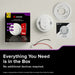 Kidde 30CUAR-W Smart Combination Smoke And Carbon Monoxide Alarm Hardwired With [2] AA Battery Backup (21033277)