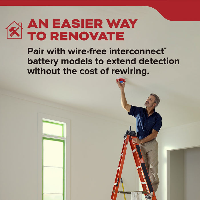 Kidde 20SAR-VRF Wire-Free Interconnect Smoke Alarm Hardwired with [2] AA Battery Backup (21033921)