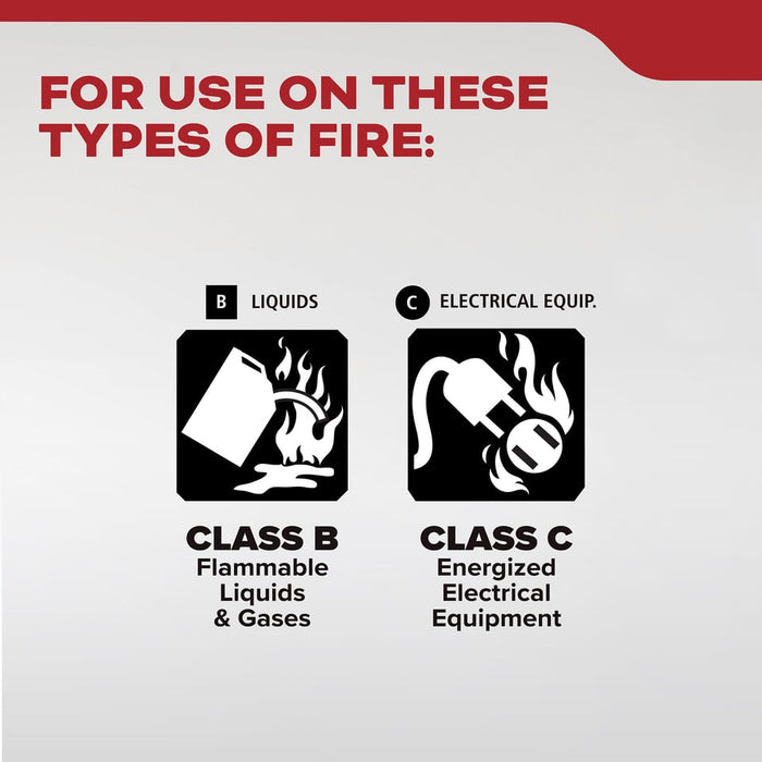 Kidde KD57W-5BC Mariner PWC Fire Extinguisher 5-B:C 2 Pound Mini-MDV - Nylon Strap Bracket - White Disposable (21028230)