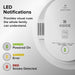 Kidde RGSAR-RW Ring Smart Smoke Alarm Hardwired With AA Backup Battery And Voice Alerts (21033276)