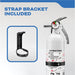 Kidde #MAR10 Mariner 10 Fire Extinguisher 10-B:C 2.9 Pound Nylon Strap Bracket White Disposable With Stainless Steel Handle/Lever (21030898)