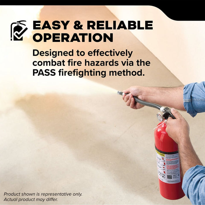 Kidde PRO-4MP-1 Pro 210 Fire Extinguisher 2-A:10-B:C 4 Pound With Wall Hook Rechargeable (21033044)