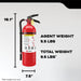Kidde PRO-5MP-1 Pro 340 Fire Extinguisher 3-A:40-B:C 5.5 Pound With Metal Strap Bracket Rechargeable (21032143)