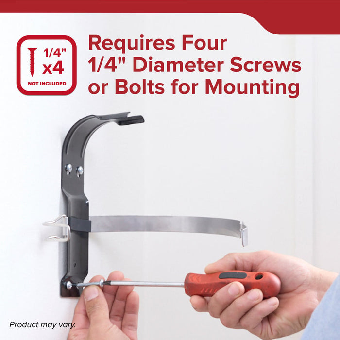 Kidde 896698R Metal Single Strap Mounting Bracket For Kidde Disposable 2.5 Pound Fits--Fireaway 5 466140|Fireaway 10 466141|Fireaway 110 466142 (896698R)